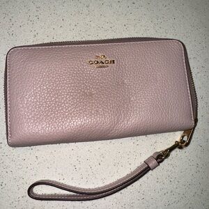 Coach Women's Mauve Wallet Wristlet